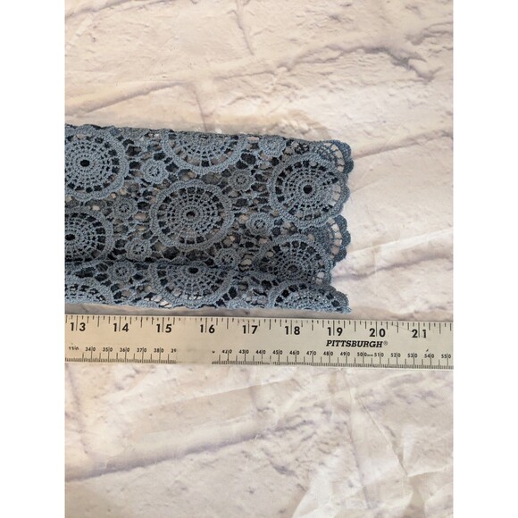 Ribbed Henley Top with lace cuffs Size L/XL SEE MEASUREMENTS - Picture 6 of 7